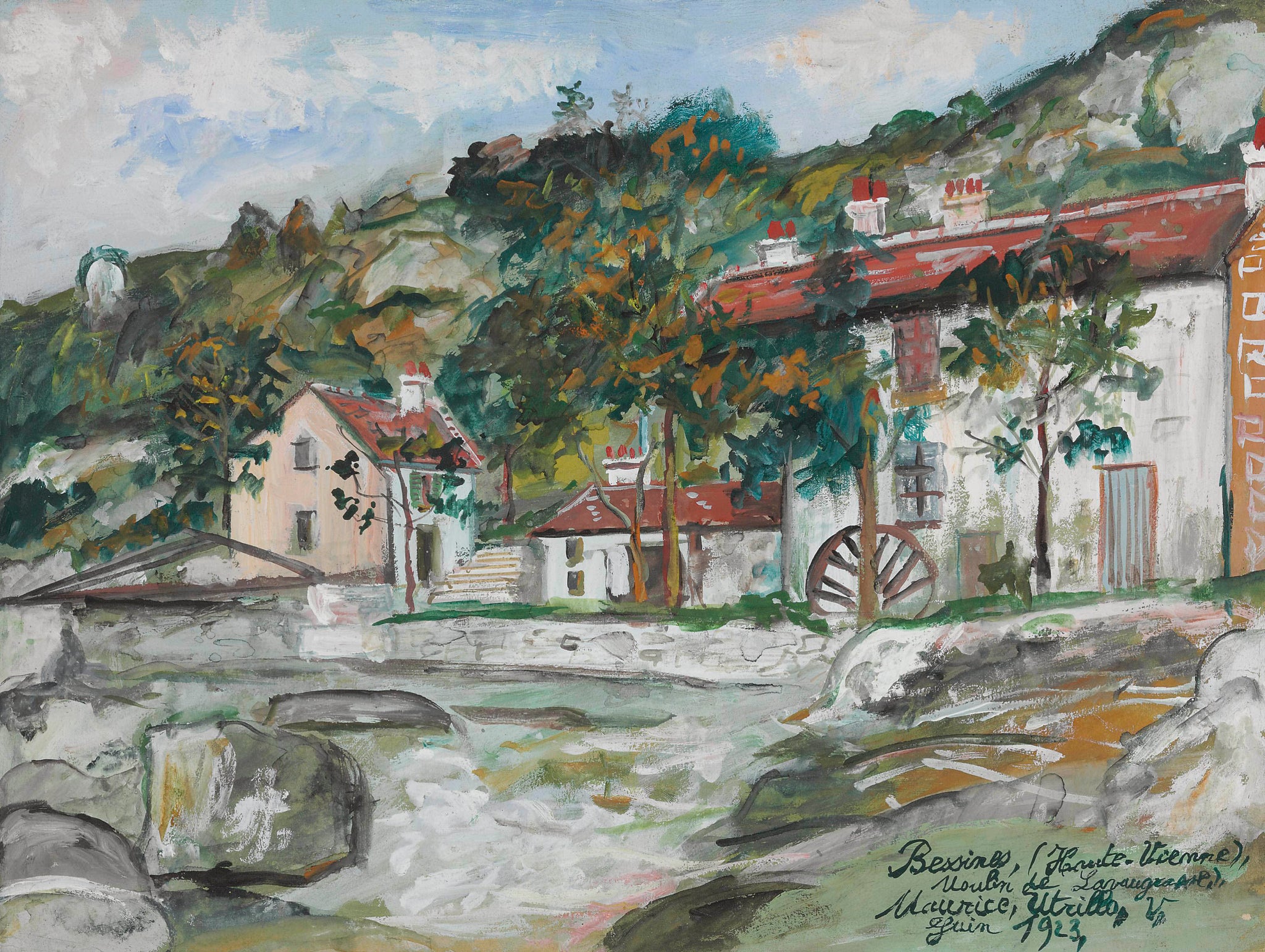 Bessines (Haute-Vienne), Moulin de Lavaugrasse - Maurice Utrillo