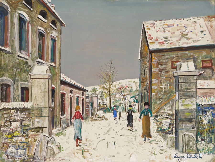 Bourganeuf (Creuse), Ferme-laiterie de la Voie-Dieu (1935) - Maurice Utrillo