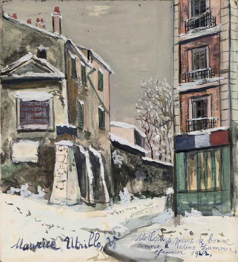Cabaret de la belle Gabrielle à Montmartre - Maurice Utrillo