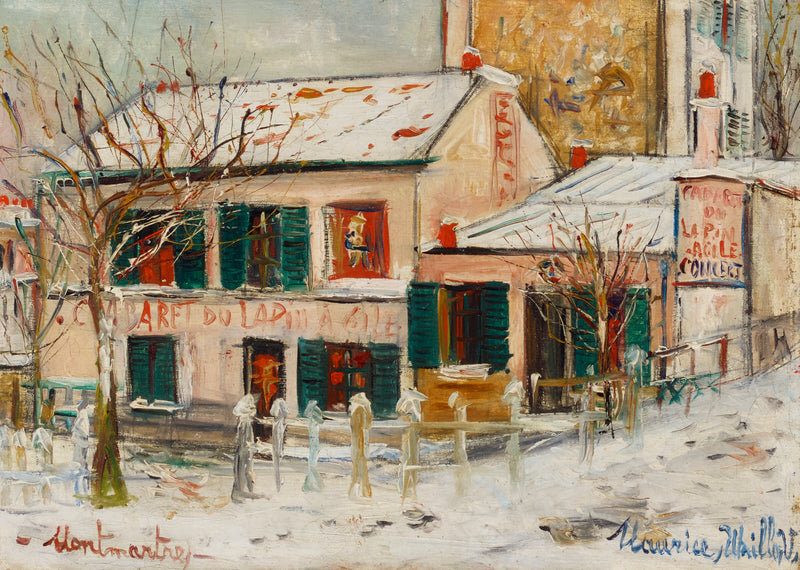 Cabaret du Lapin Agile sous la neige (1931) - Maurice Utrillo