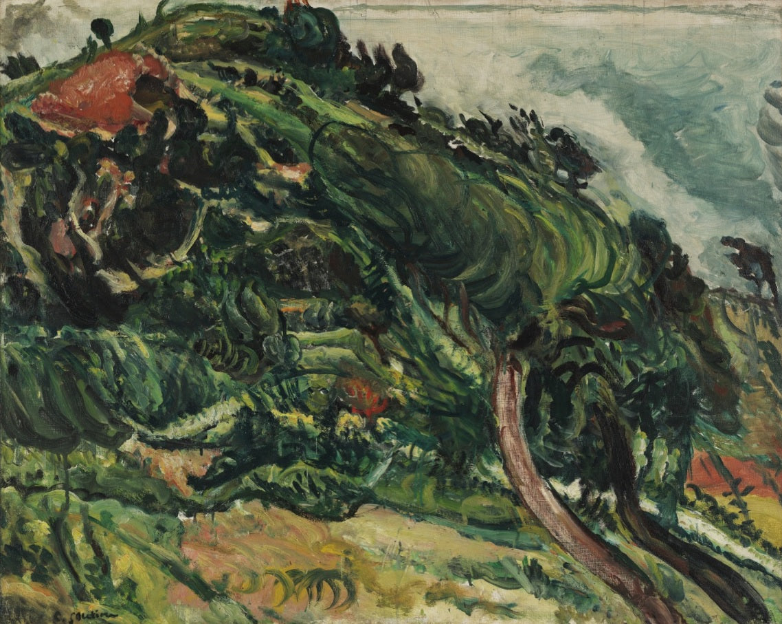 Landscape with trees exposed to wind - Chaim Soutine