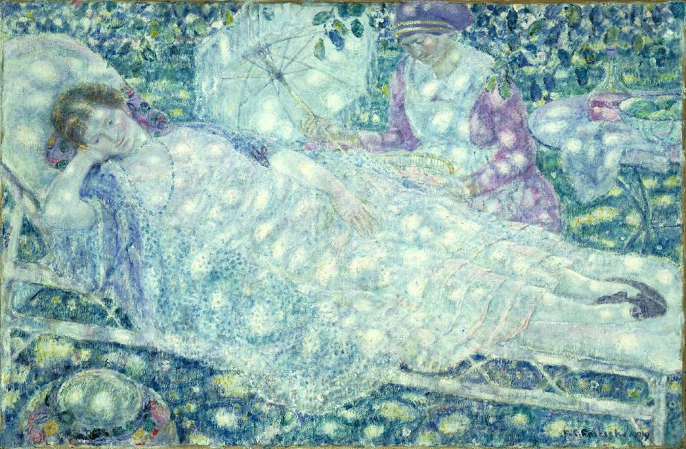 La chaise longue - Frederick Carl Frieseke - Alpha Reproduction