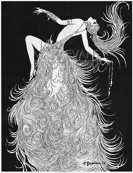 Showgirl, Charles Gesmar, 1926 — reproduction peinte à la main