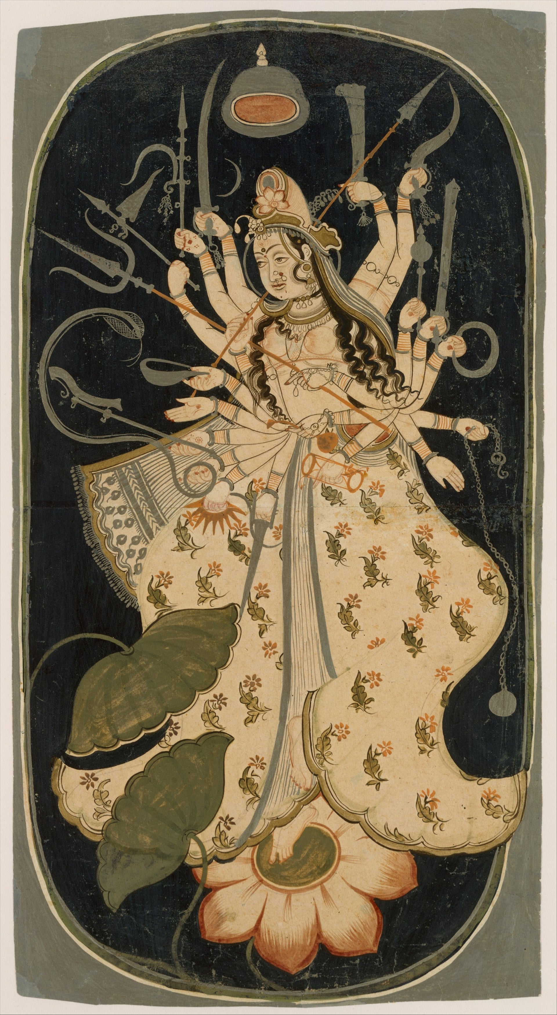 India (Rajasthan, Bikaner), Mahadevi, the Great Goddess, ca. 1725, The Metropolitan Museum of Art, New York