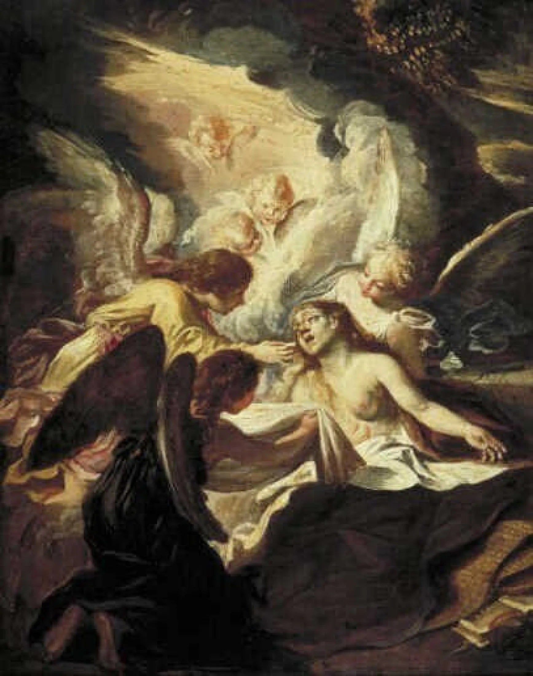 La mort de sainte Marie-Madeleine - Domenico Fetti image 1 reproduction de peinture à l’huile