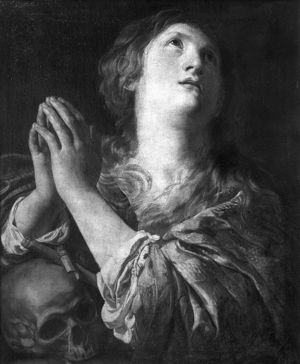 Madeleine pénitente priant le ciel - Domenico Fetti image 1 reproduction artisanale de tableau