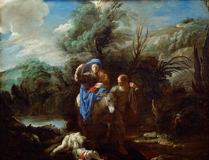 La fuite en Égypte - Domenico Fetti