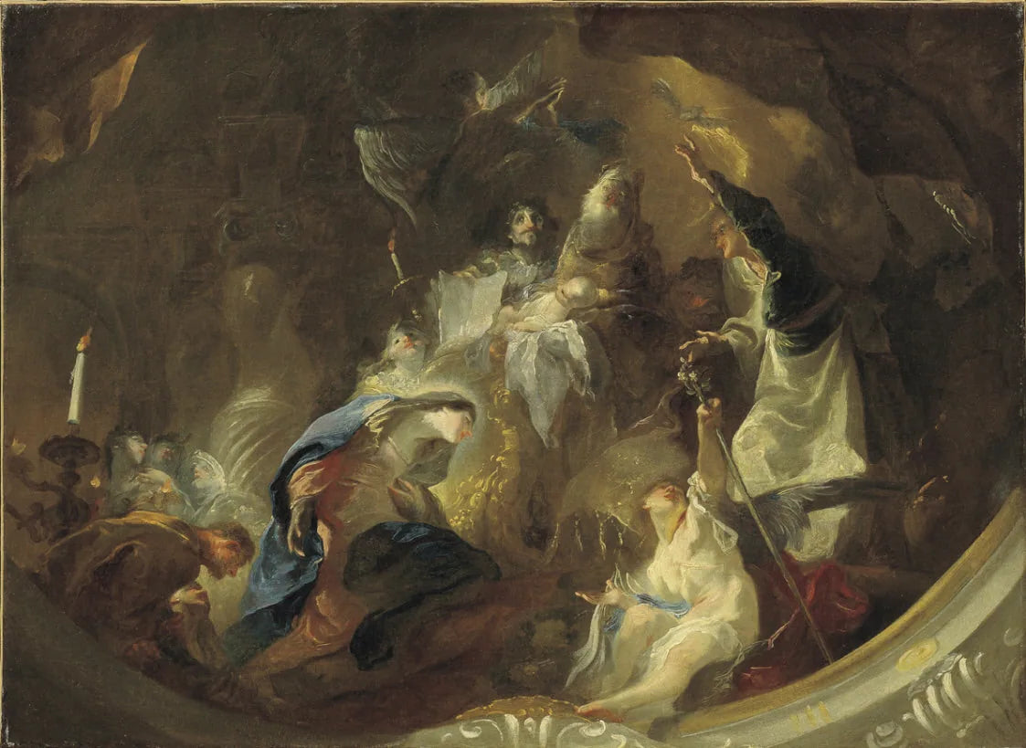Présentation dans le temple - Franz Anton Maulbertsch image 1 copie de tableau peinte à la main
