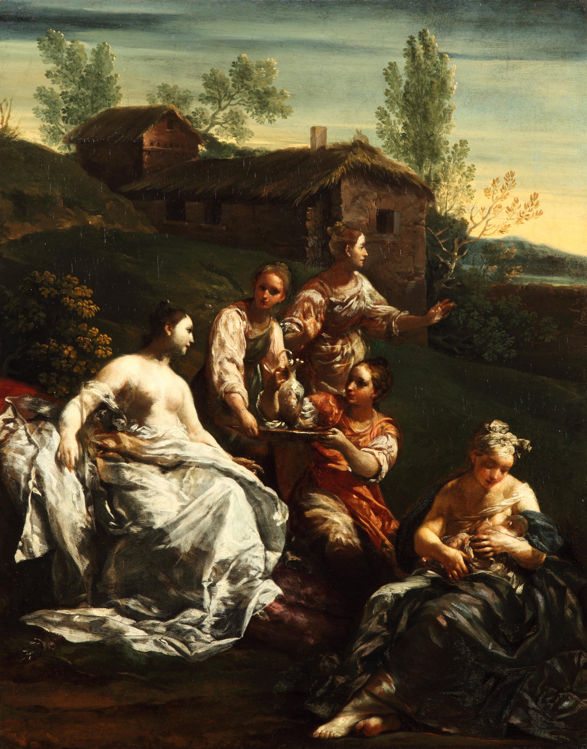 La naissance d'Arkas ou la naissance d'Adonis (?) - Giuseppe Maria Crespi image 1 copie peinte à la main à l’huile