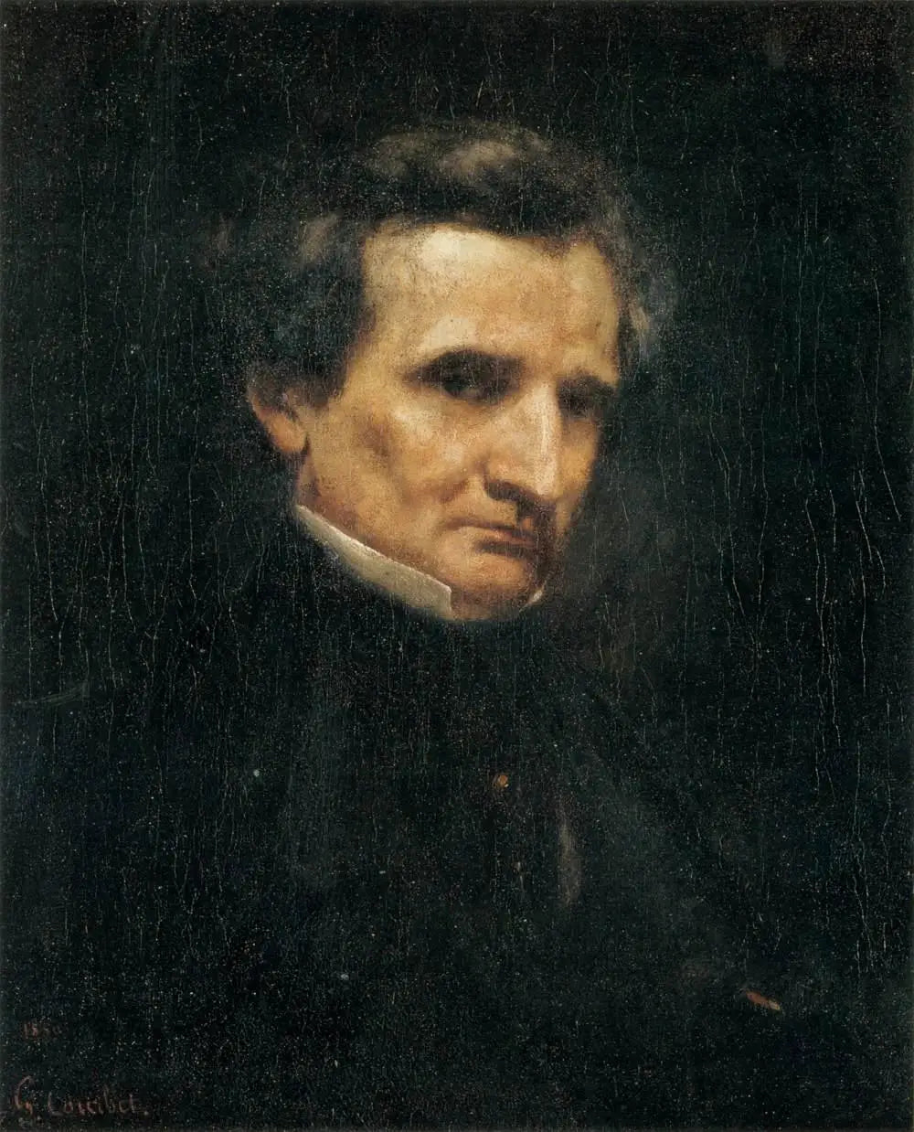 Hector Berlioz - Gustave Courbet image 1 tableau peint à l’huile sur toile