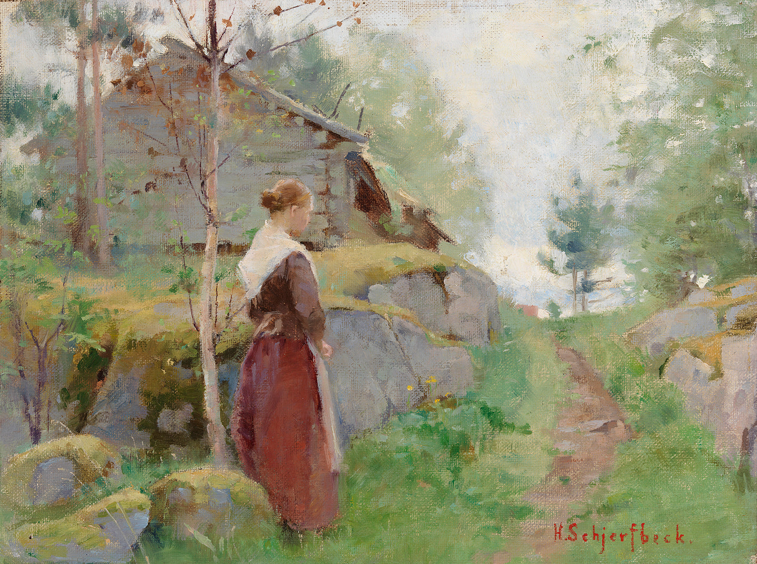 The Girl From Barösund - Helene Schjerfbeck