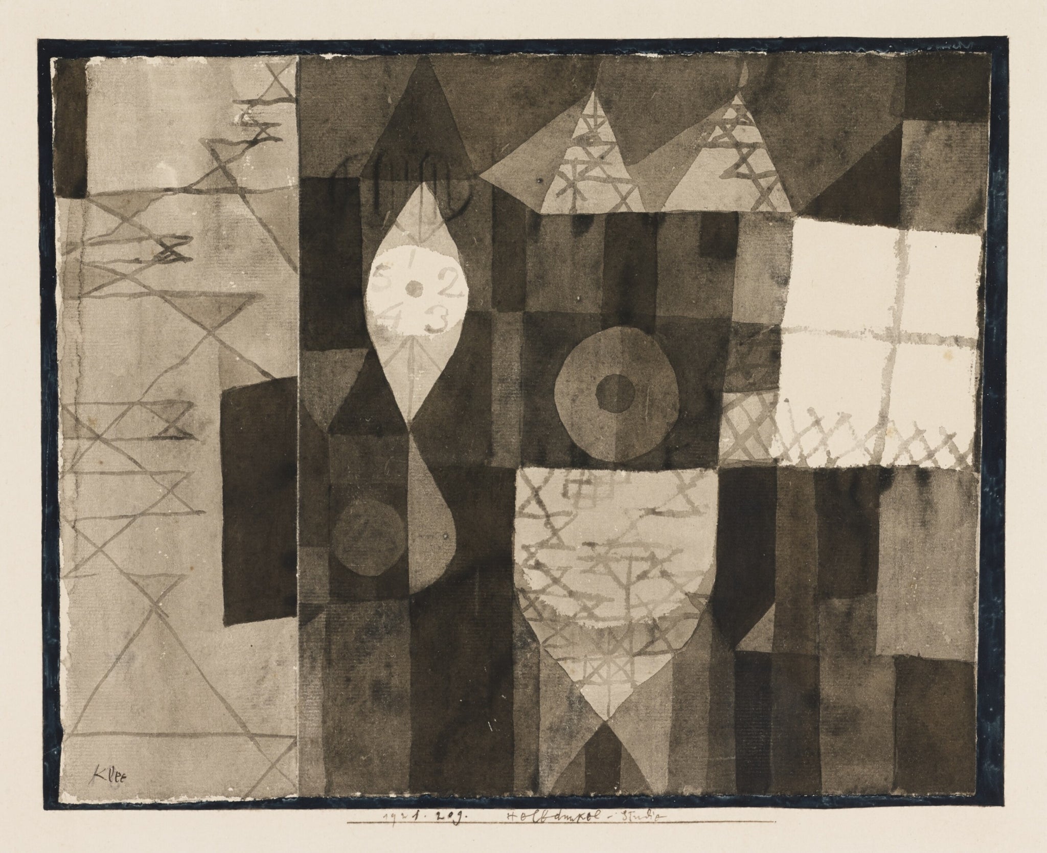 Chiaroscuro study — Paul Klee