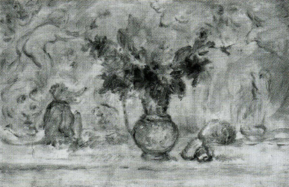 Still Life with Vase of Flowers and Small Monkey - James Ensor
