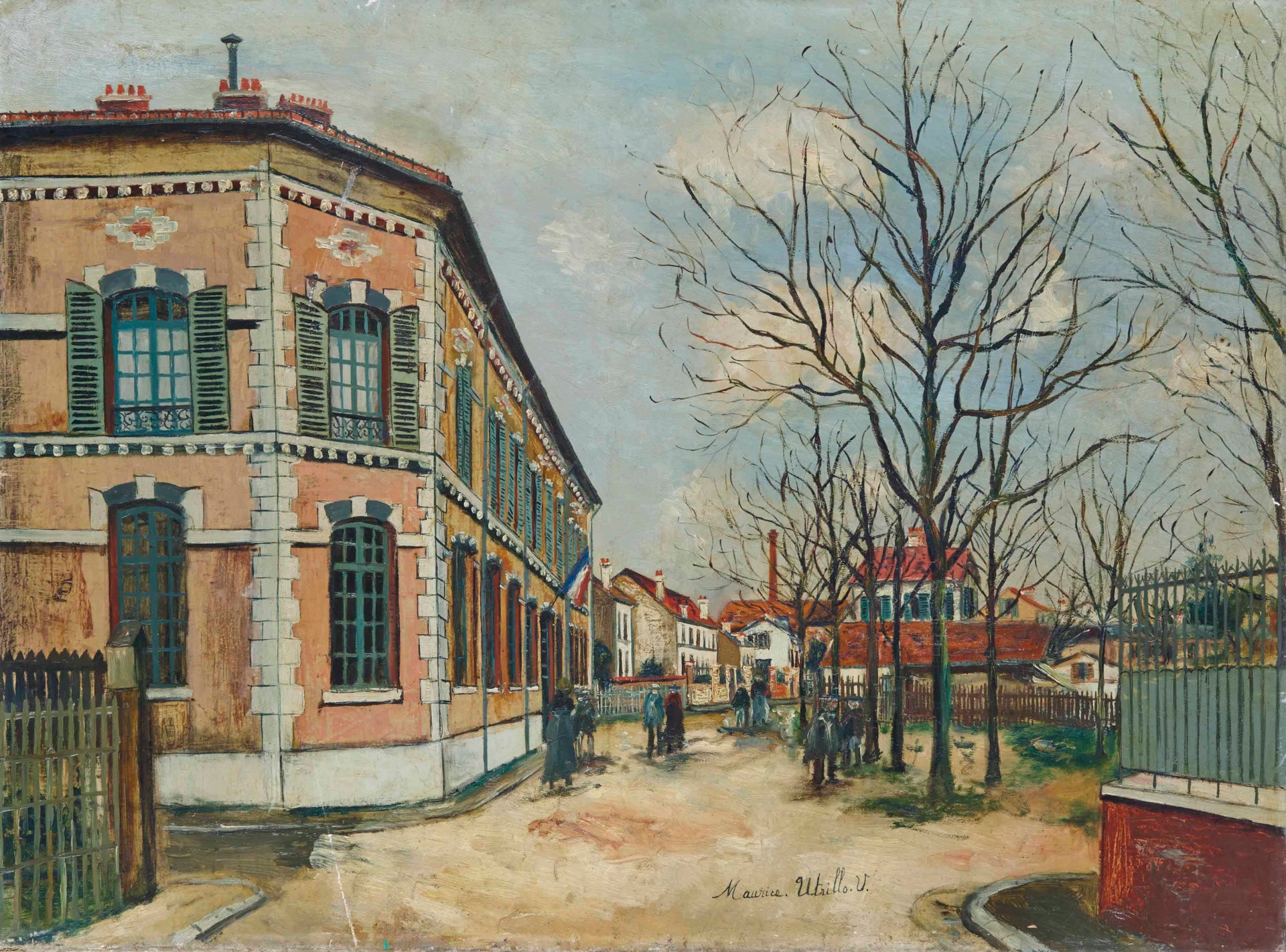 L'École Carnot à Argenteuil - Maurice Utrillo
