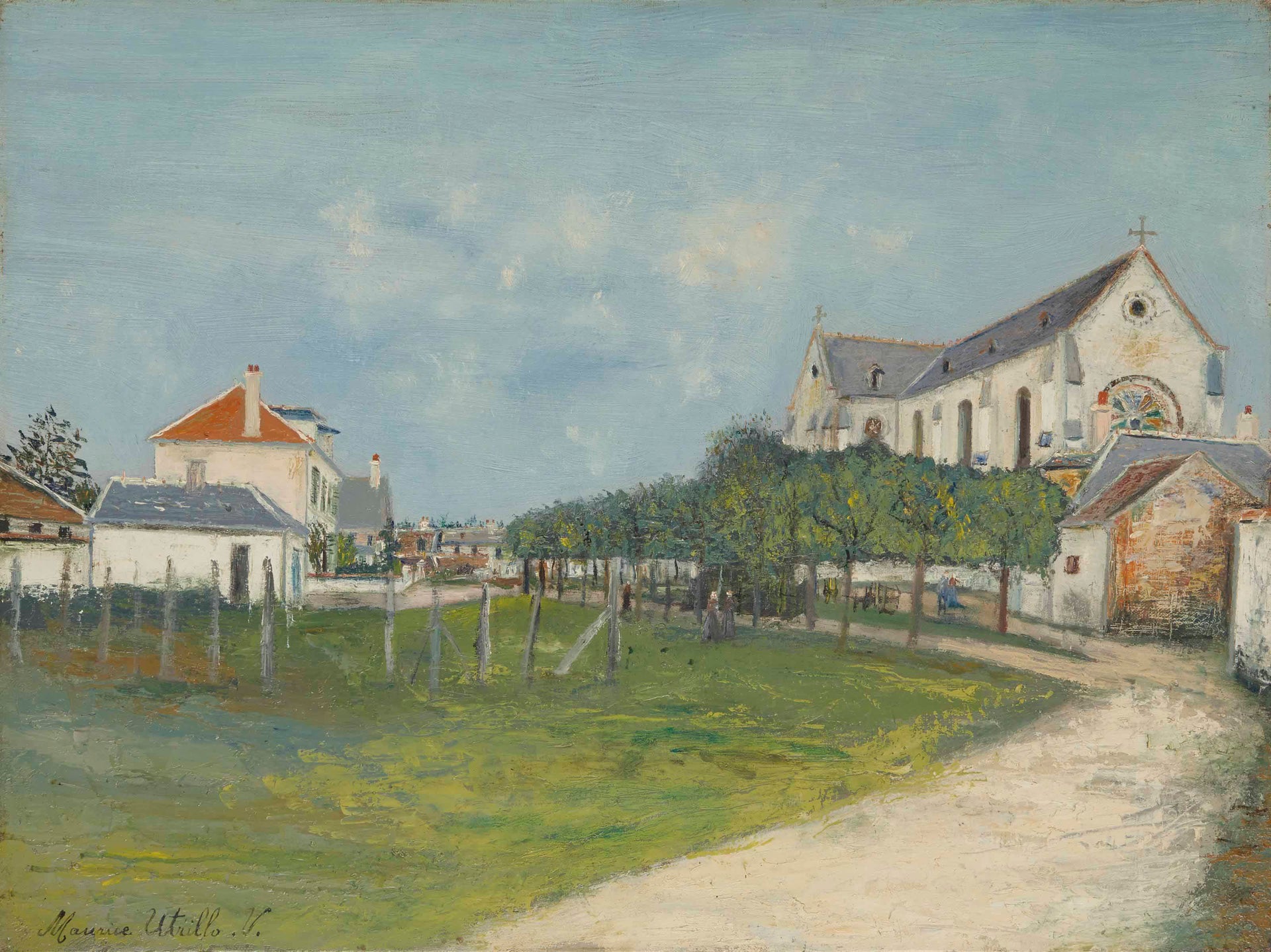 L'Église de Saint-Jean-aux-Bois (Oise) - Maurice Utrillo