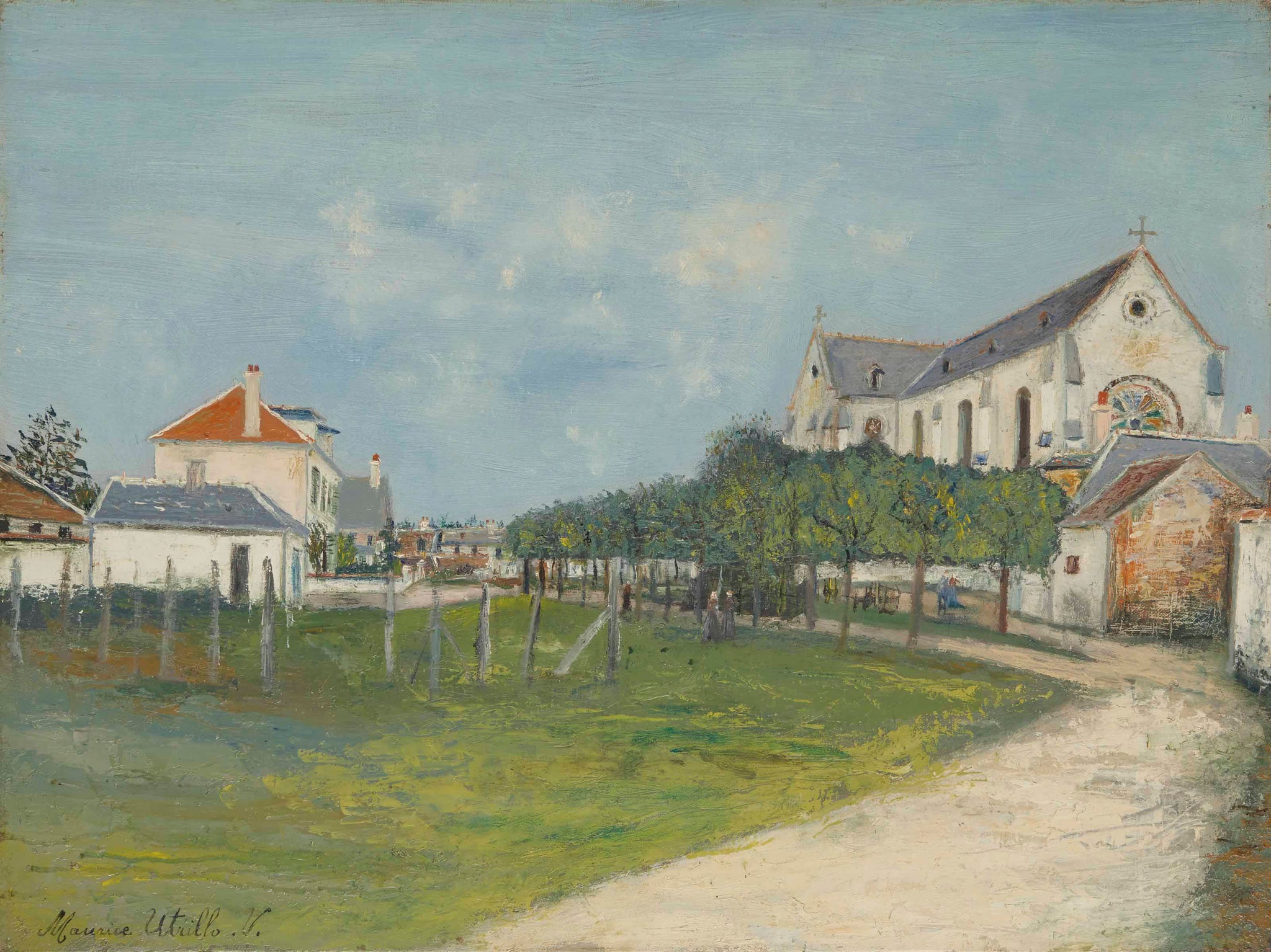 L'Église de Saint-Jean-aux-Bois (Oise) - Maurice Utrillo
