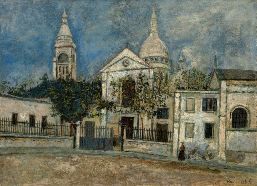L'église Saint-Pierre et le Sacré-Coeur à Montmartre (1910) - Maurice Utrillo
