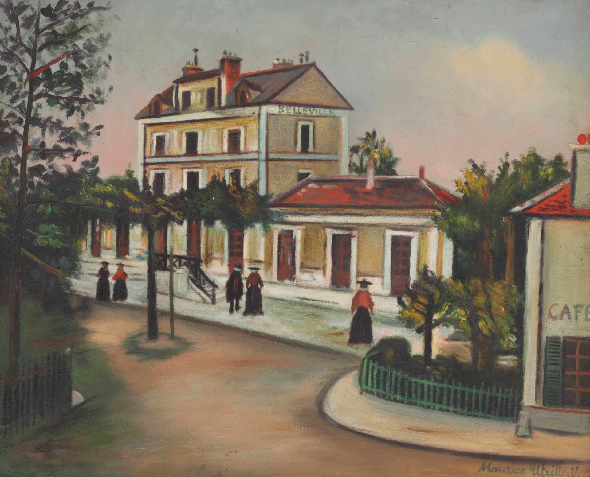 La Gare de Belleville-sur-Saône (Rhône) - Maurice Utrillo