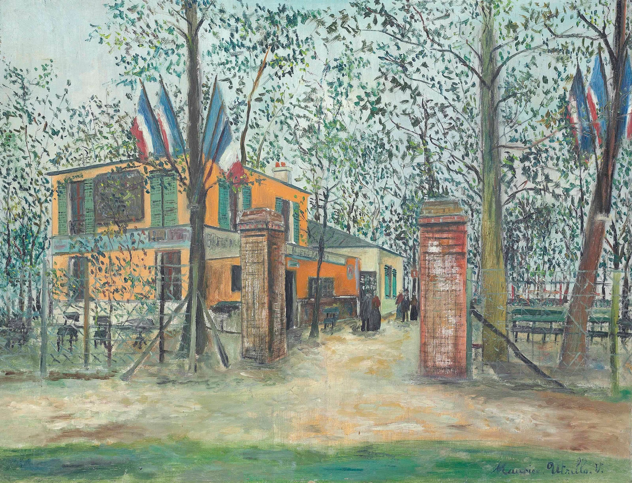 La Guingette à Montmagny - Maurice Utrillo