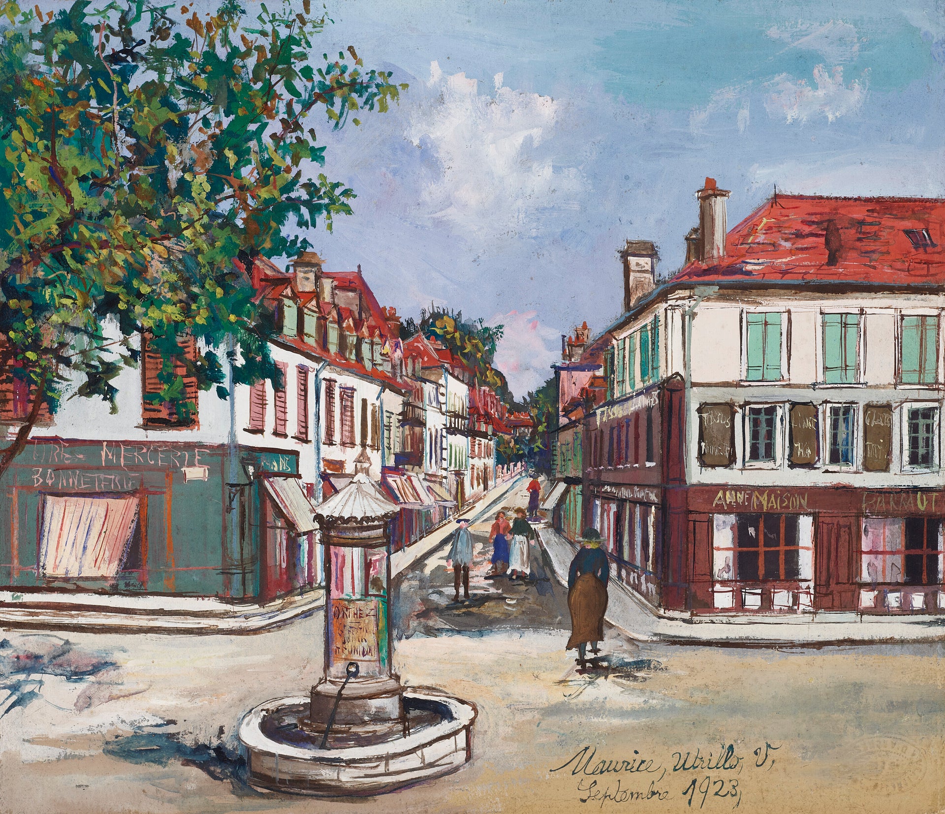 La Place Saint-Pierre, Orthez - Maurice Utrillo