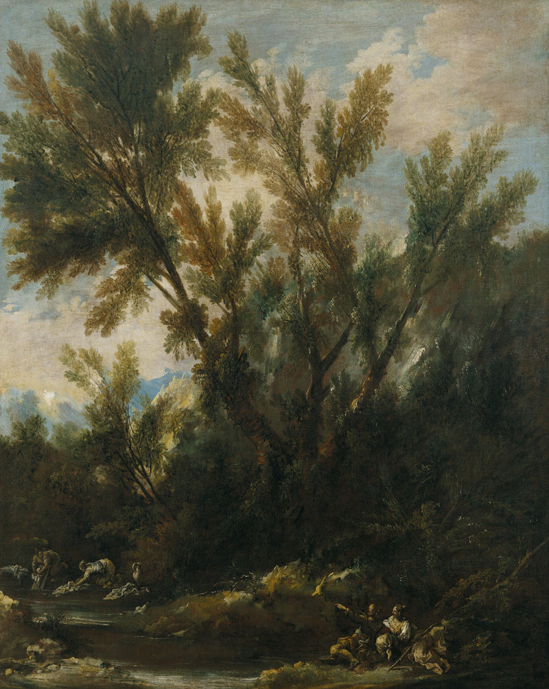 Paysage avec personnages - Alessandro Magnasco