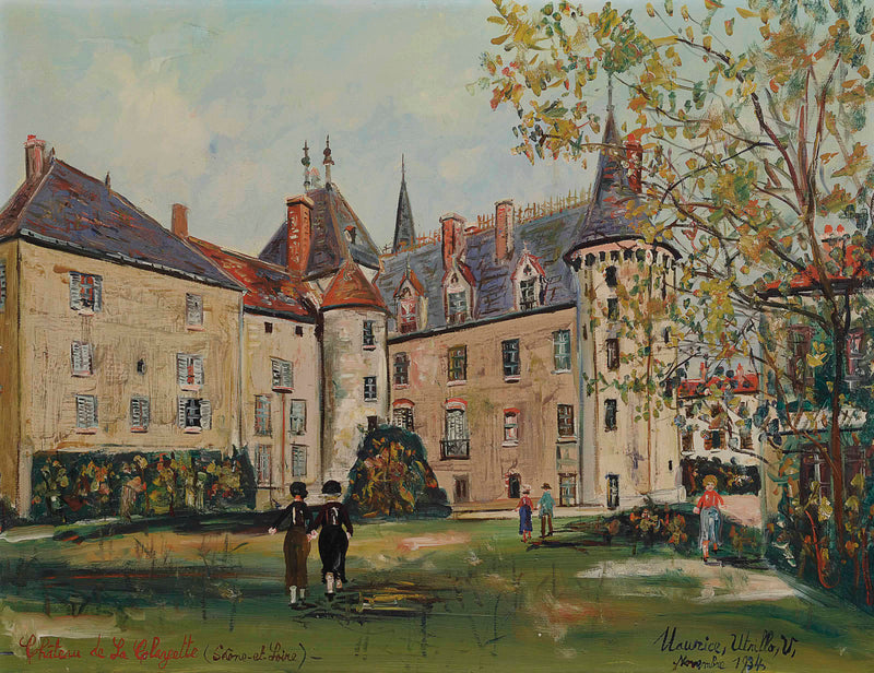 Le Château de la Clayette (Saône-et-Loire) (1934) - Maurice Utrillo