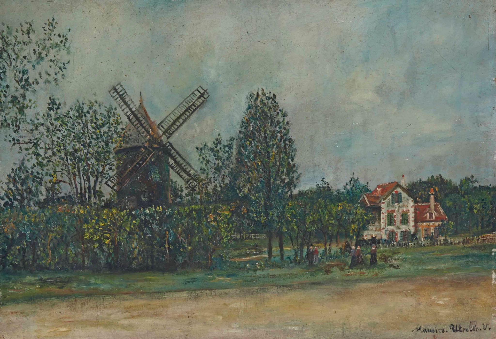 Le Moulin du Bois de Boulogne - Maurice Utrillo