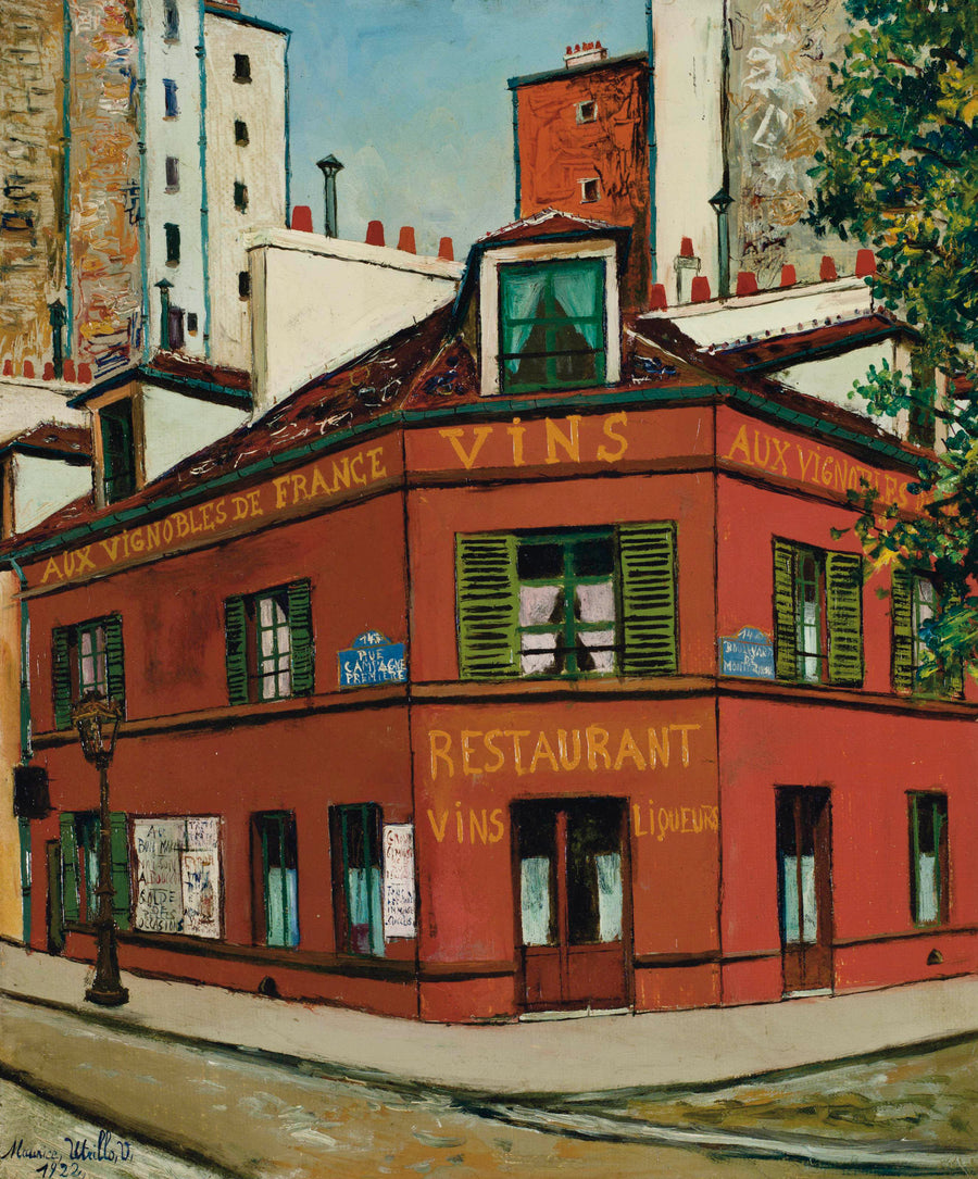 Le Restaurant “Aux Vignobles de France” (1922) - Maurice Utrillo