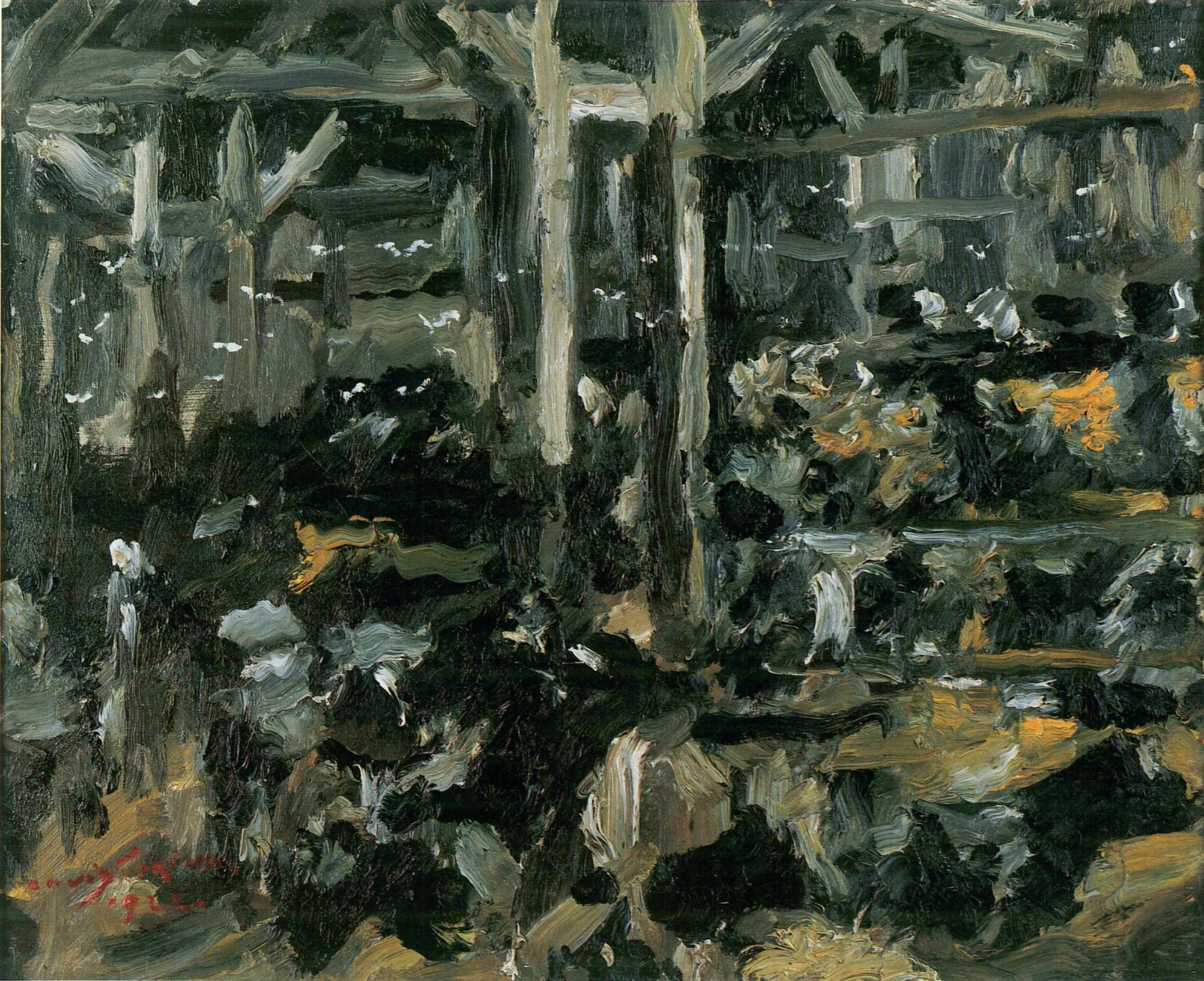 Étable - Lovis Corinth image 1 copie peinte à la main à l’huile
