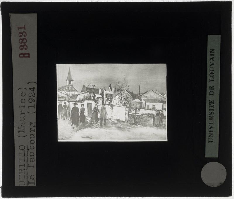 . Het gemeentehuis met vlag, GD015115 - Maurice Utrillo