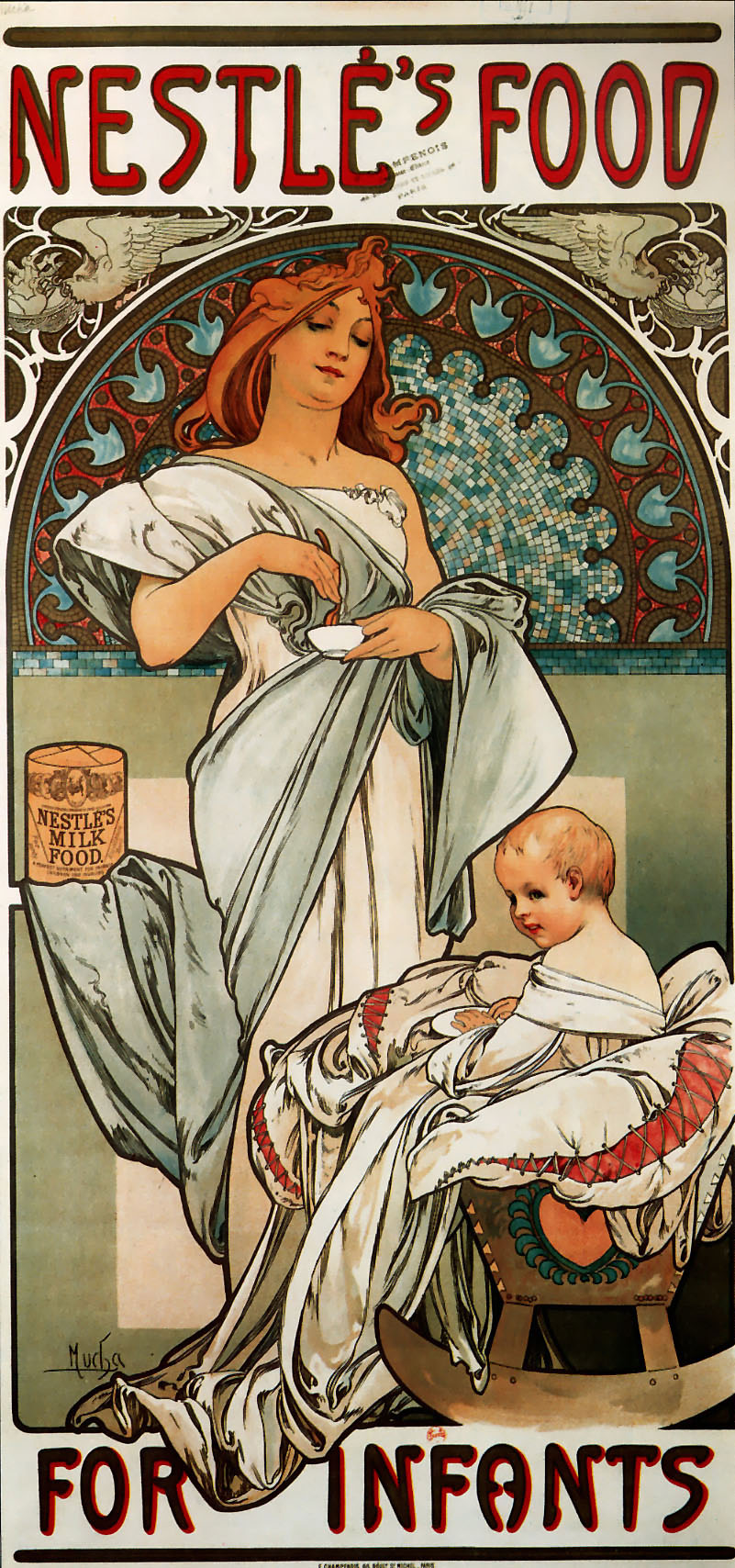 Nestlé, aliments pour nourrissons — Alphonse Mucha