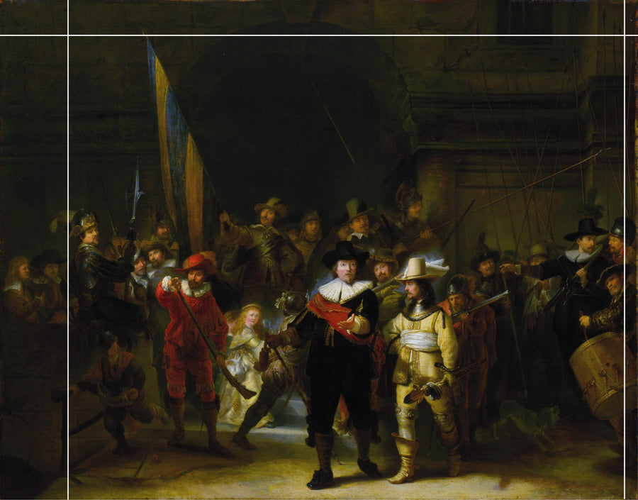 La Ronde de Nuit - Rembrandt copie par Gerrit Lundens