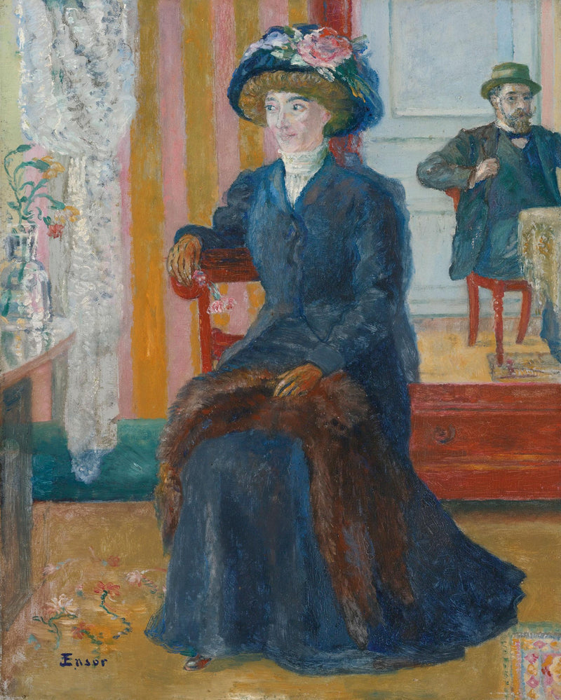 Nos deux portraits (1905) - James Ensor