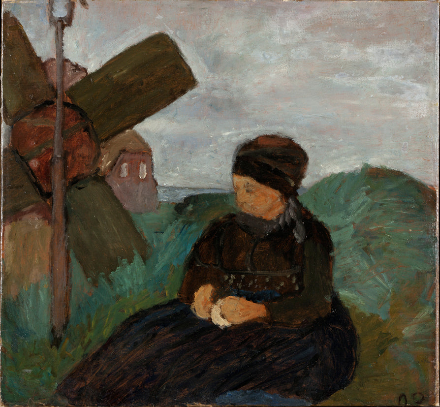 Ostfriesisches Mädchen in den Dünen (1903) - Paula Modersohn-Becker