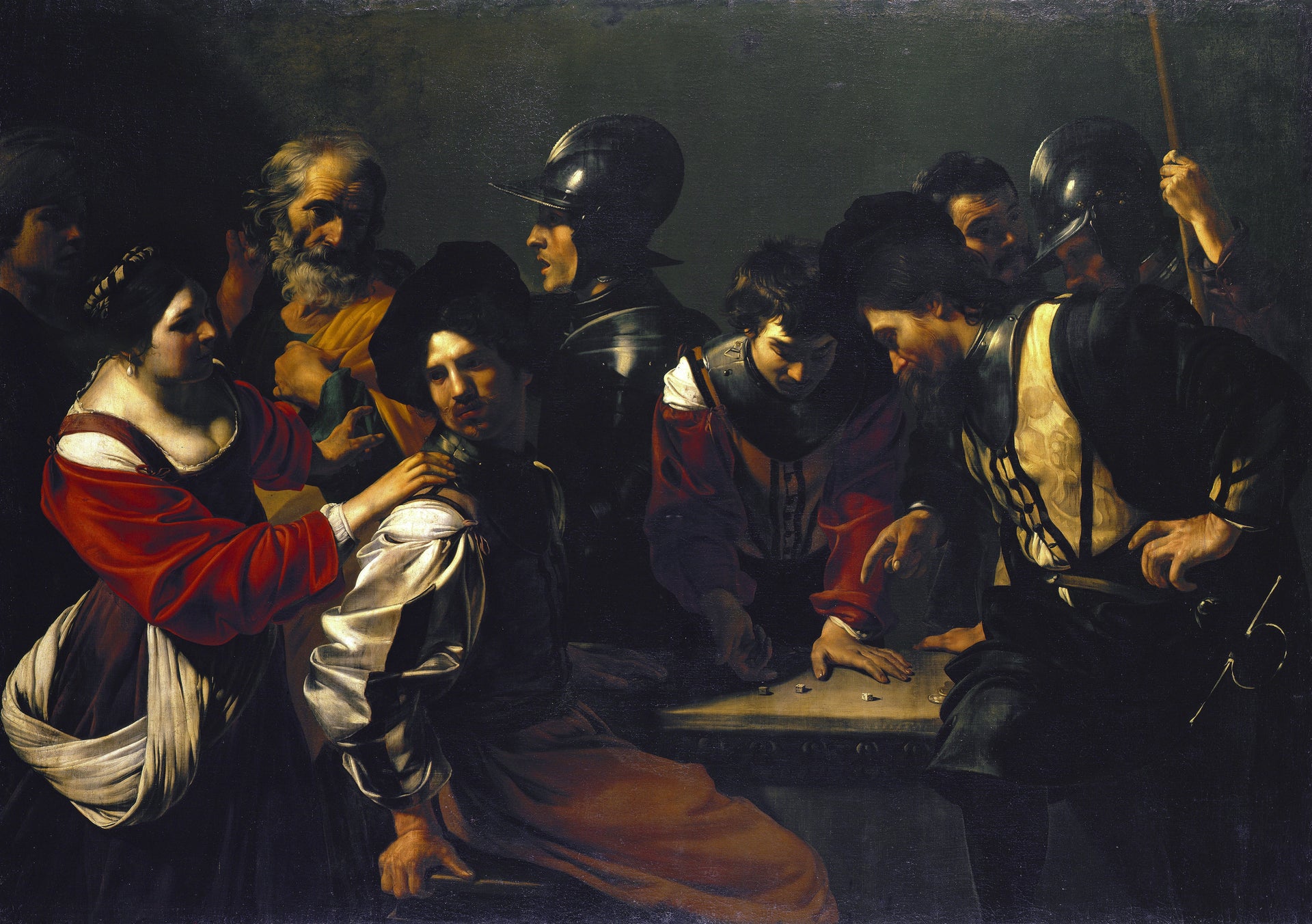 Le reniement de Pierre - Bartolomeo Manfredi image 1 reproduction d’œuvre d’art à l’huile