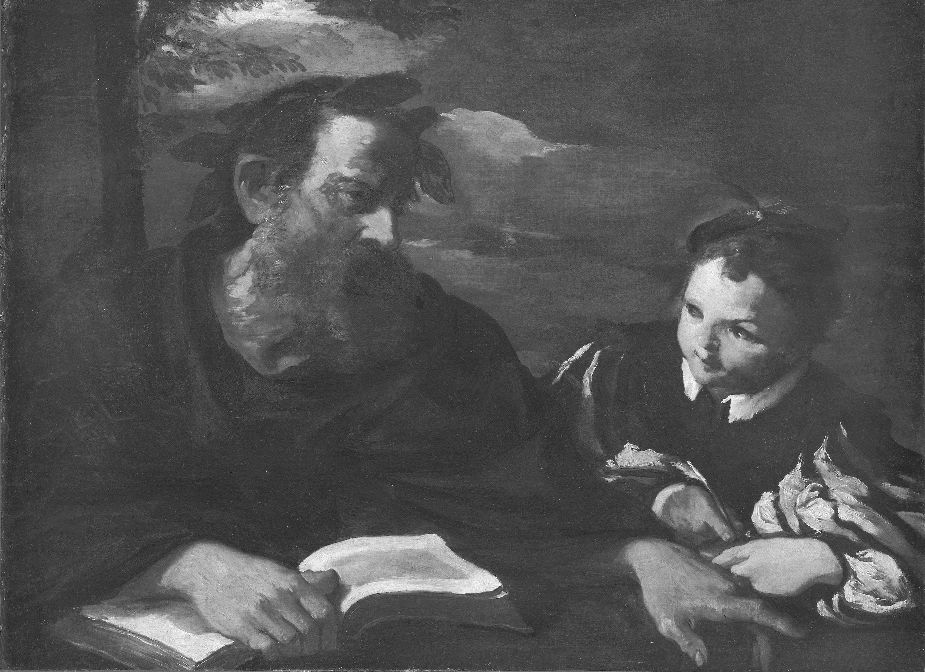 Homère dictant - Pier Francesco Mola image 1 reproduction d’œuvre d’art à l’huile