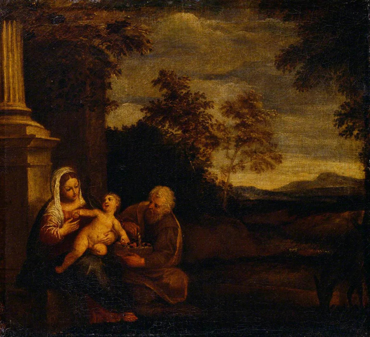Reposez-vous pendant le vol - Pier Francesco Mola image 1 reproduction artisanale de tableau