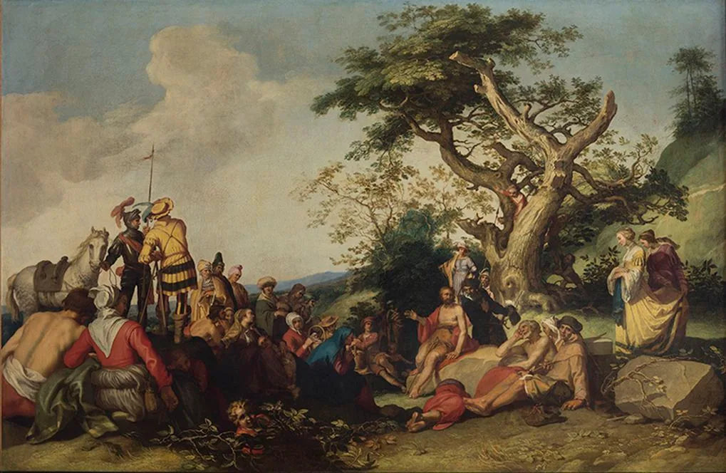 Prédication de saint Jean-Baptiste - Abraham Bloemaert image 1 reproduction d’œuvre d’art à l’huile