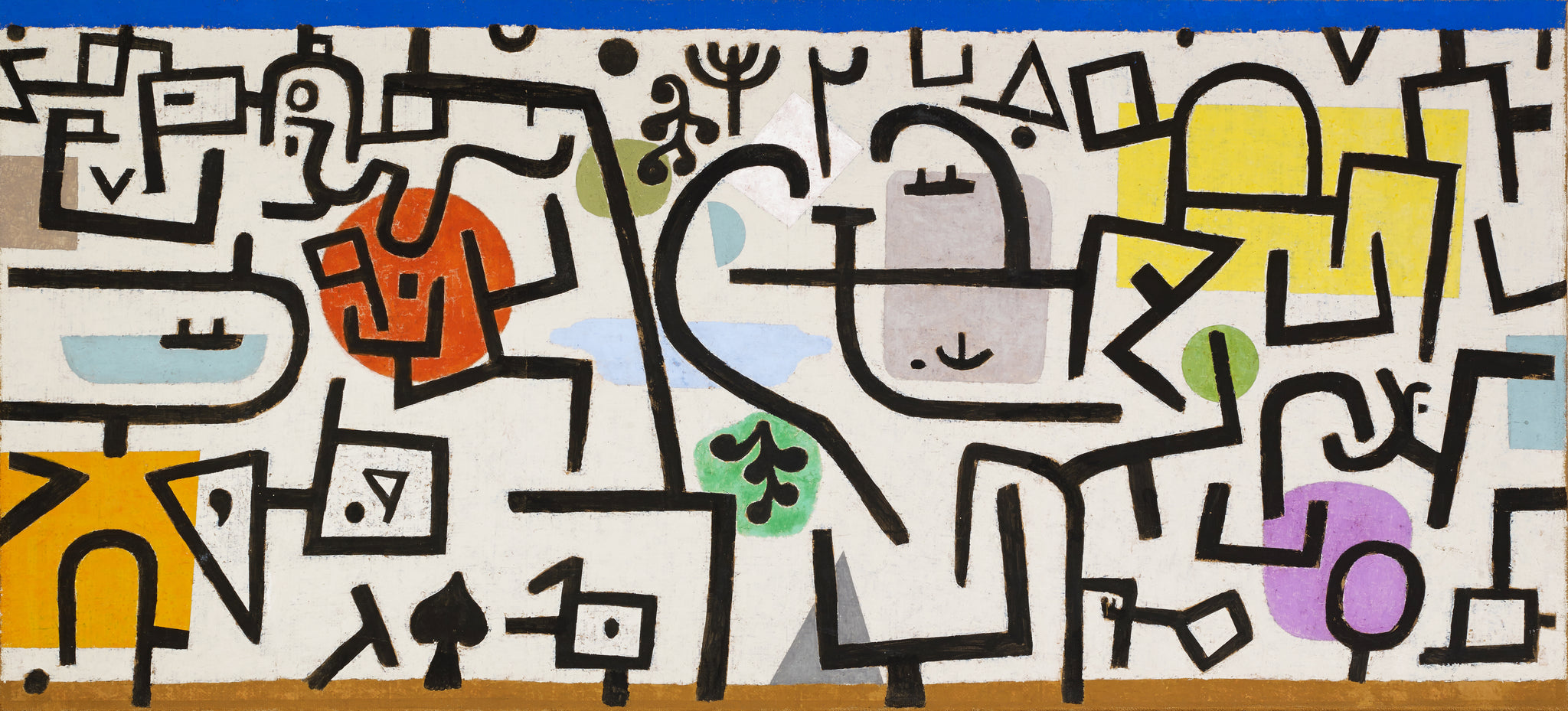 Rich Harbor (A picture of a journey) — Paul Klee