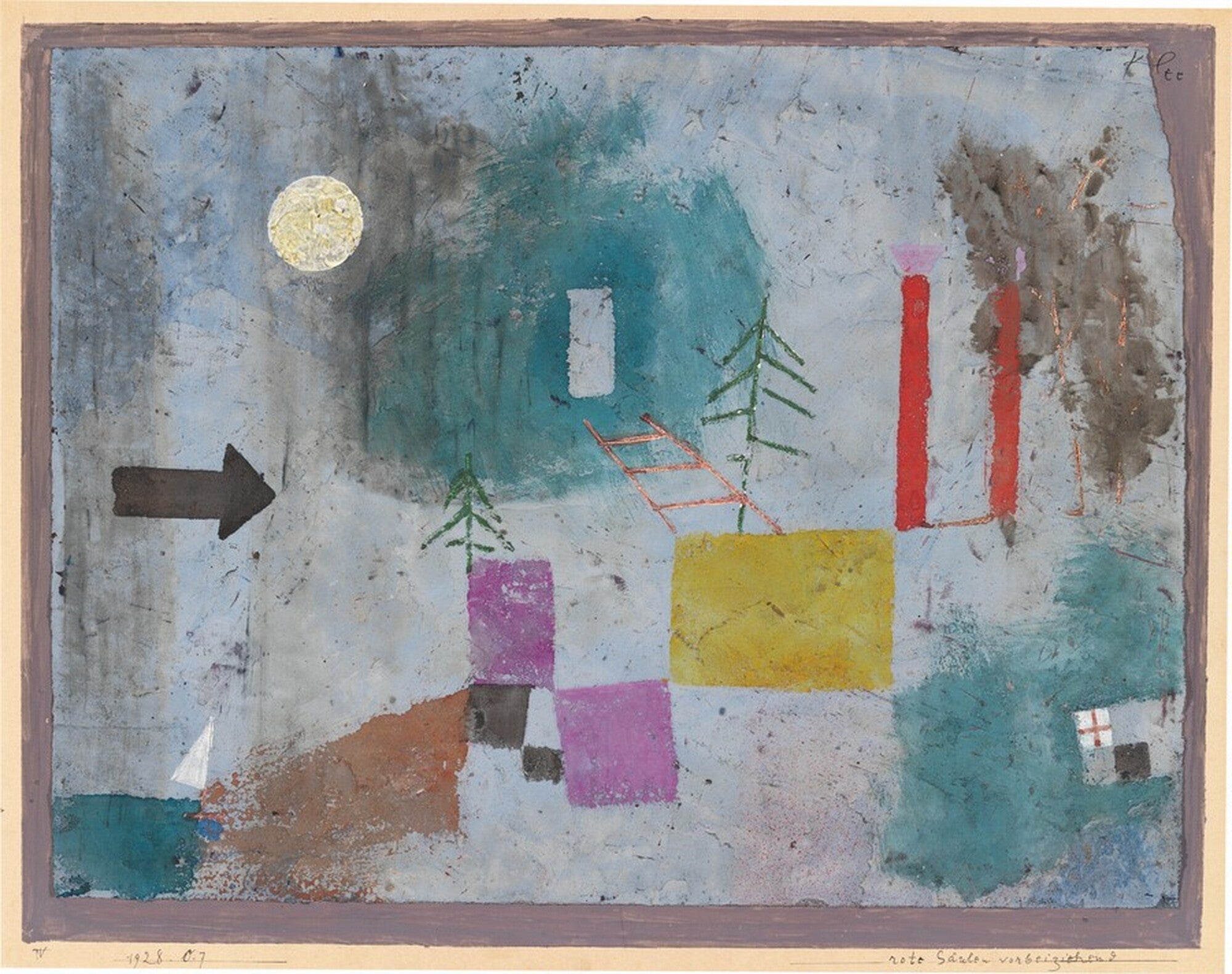 Passing By Red Pillars — Paul Klee