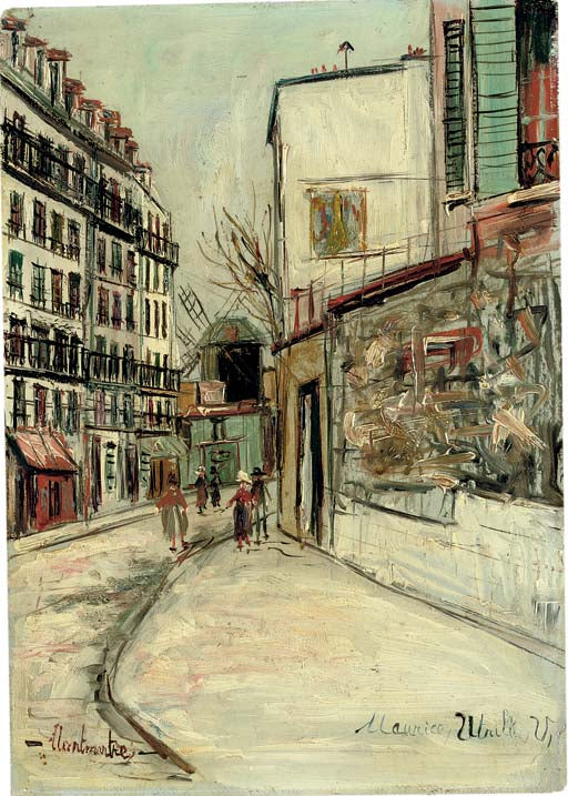 Rue Lépic à Montmartre - Maurice Utrillo