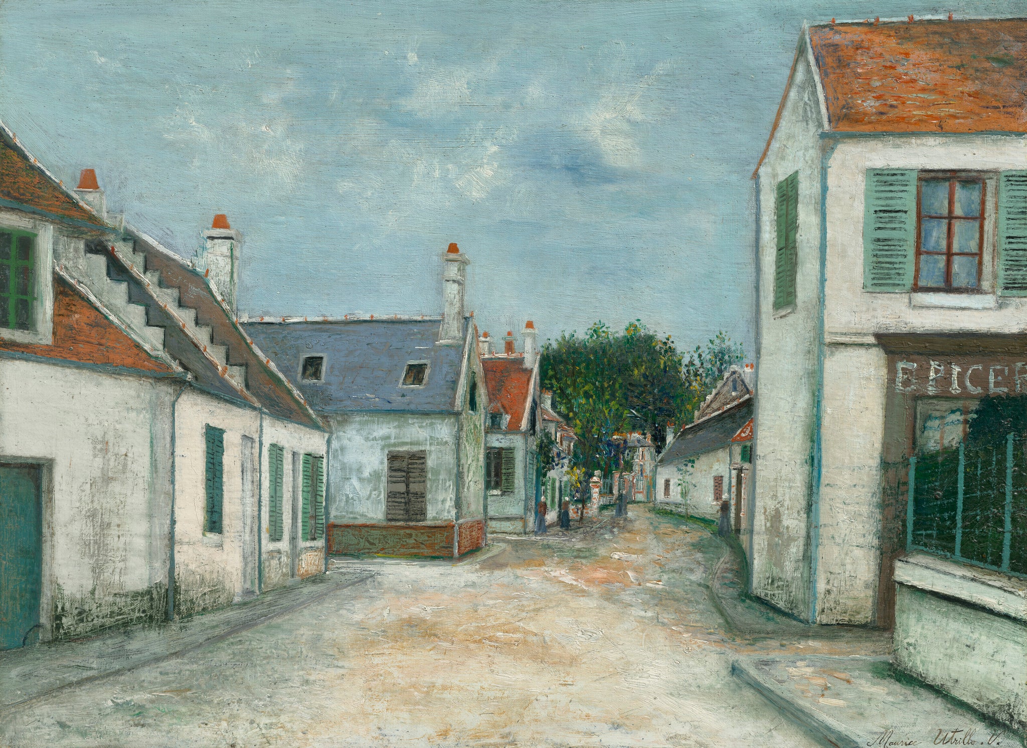 Rue à Compiègne (Oise) - Maurice Utrillo