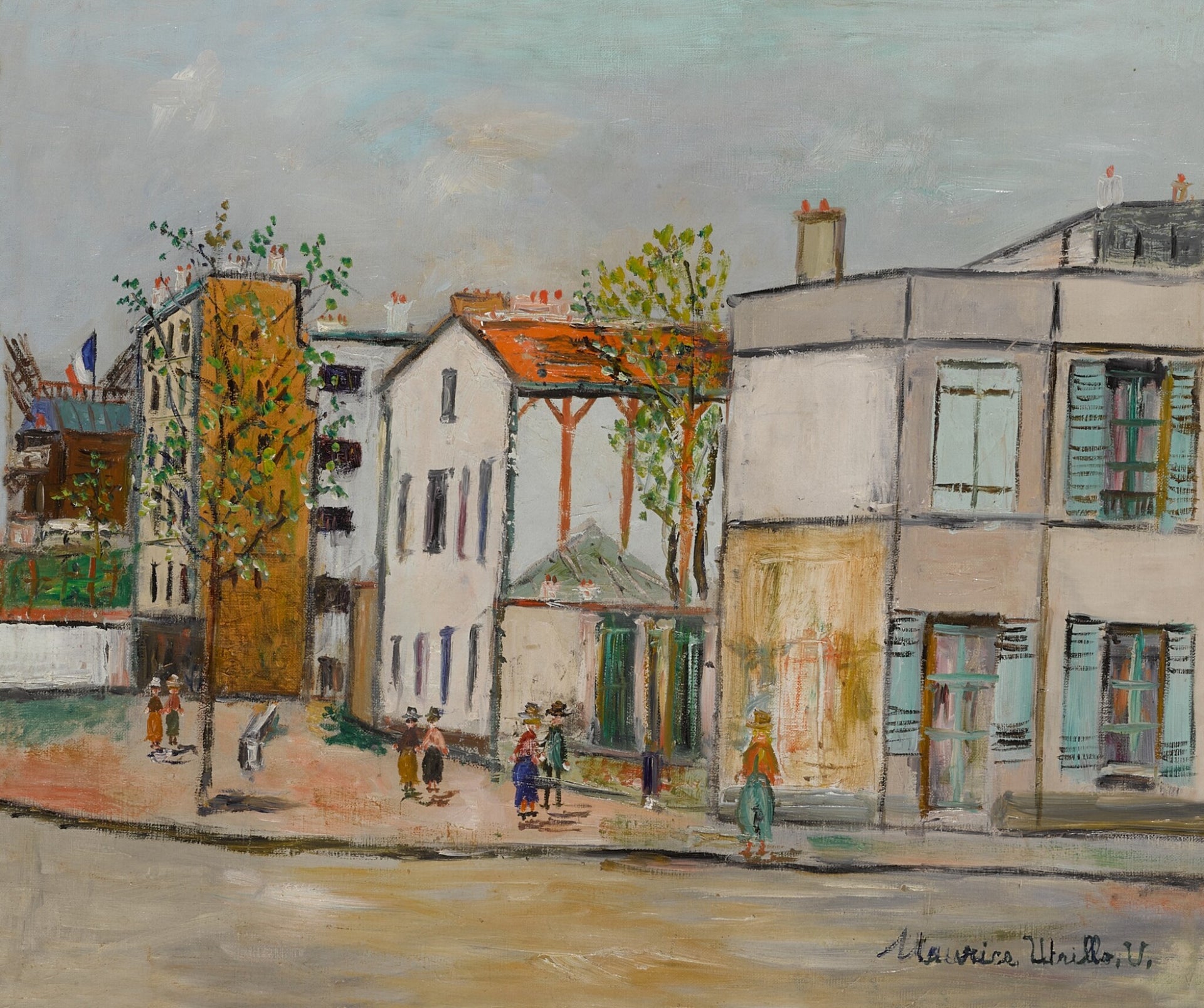 Rue à Montmartre - Maurice Utrillo