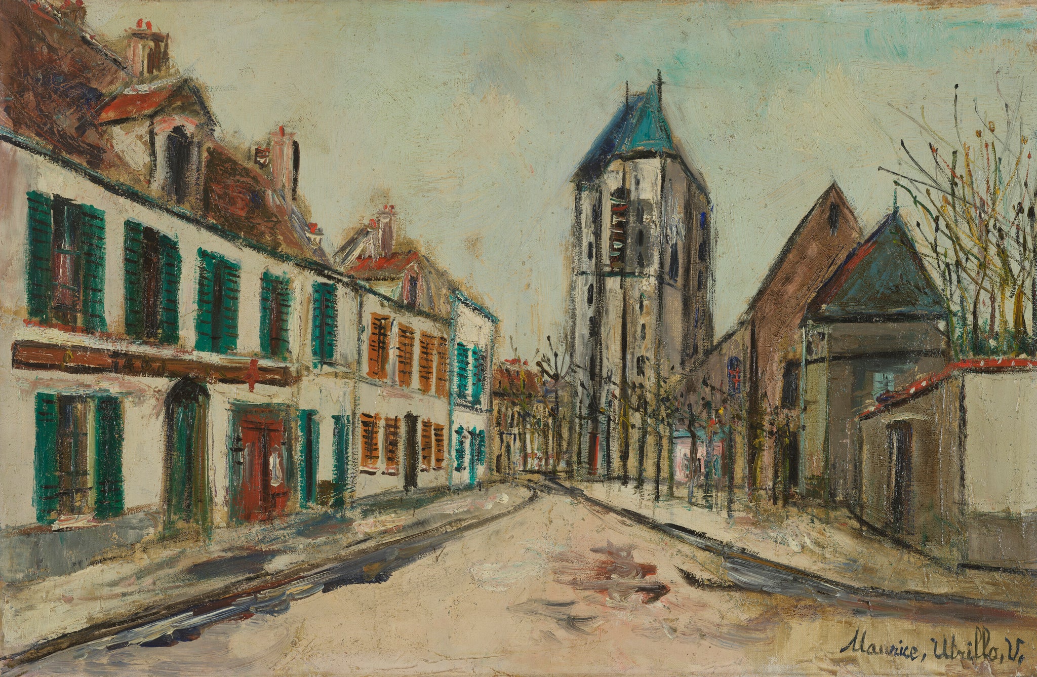 Rue de village - Maurice Utrillo