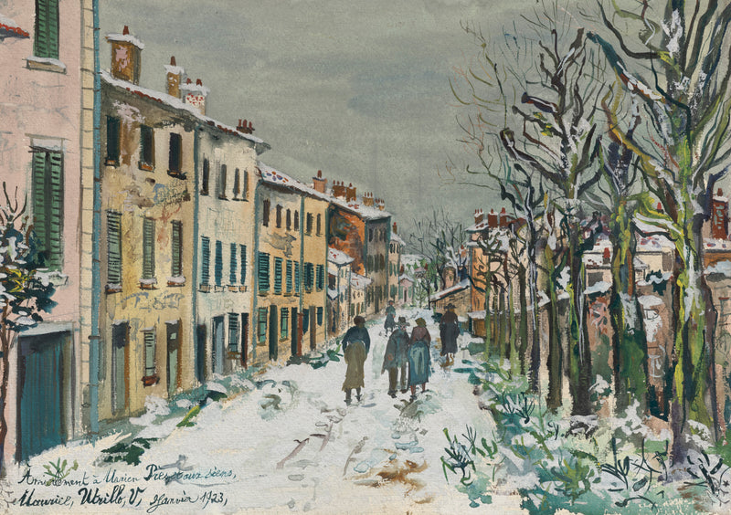 Rue sous la neige (1923) - Maurice Utrillo