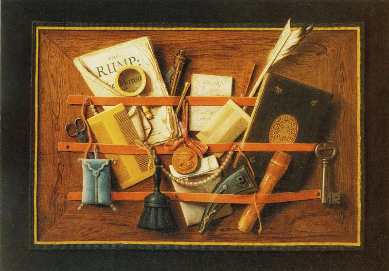 Tableau à lettres - Samuel van Hoogstraten image 1 reproduction de peinture à l’huile