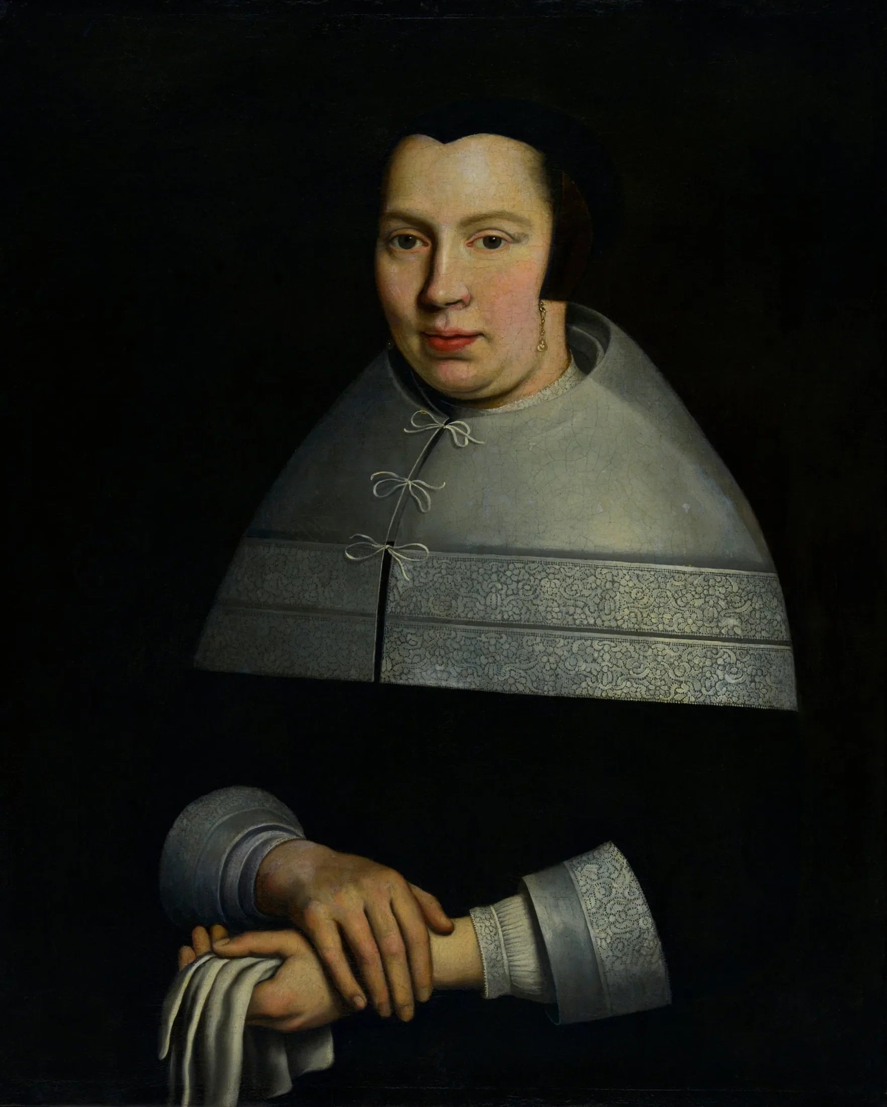 Portrait de Maaiken Stoop, épouse de Jacob Ouzeel (1631-1709) - Samuel van Hoogstraten image 1 reproduction artisanale de tableau