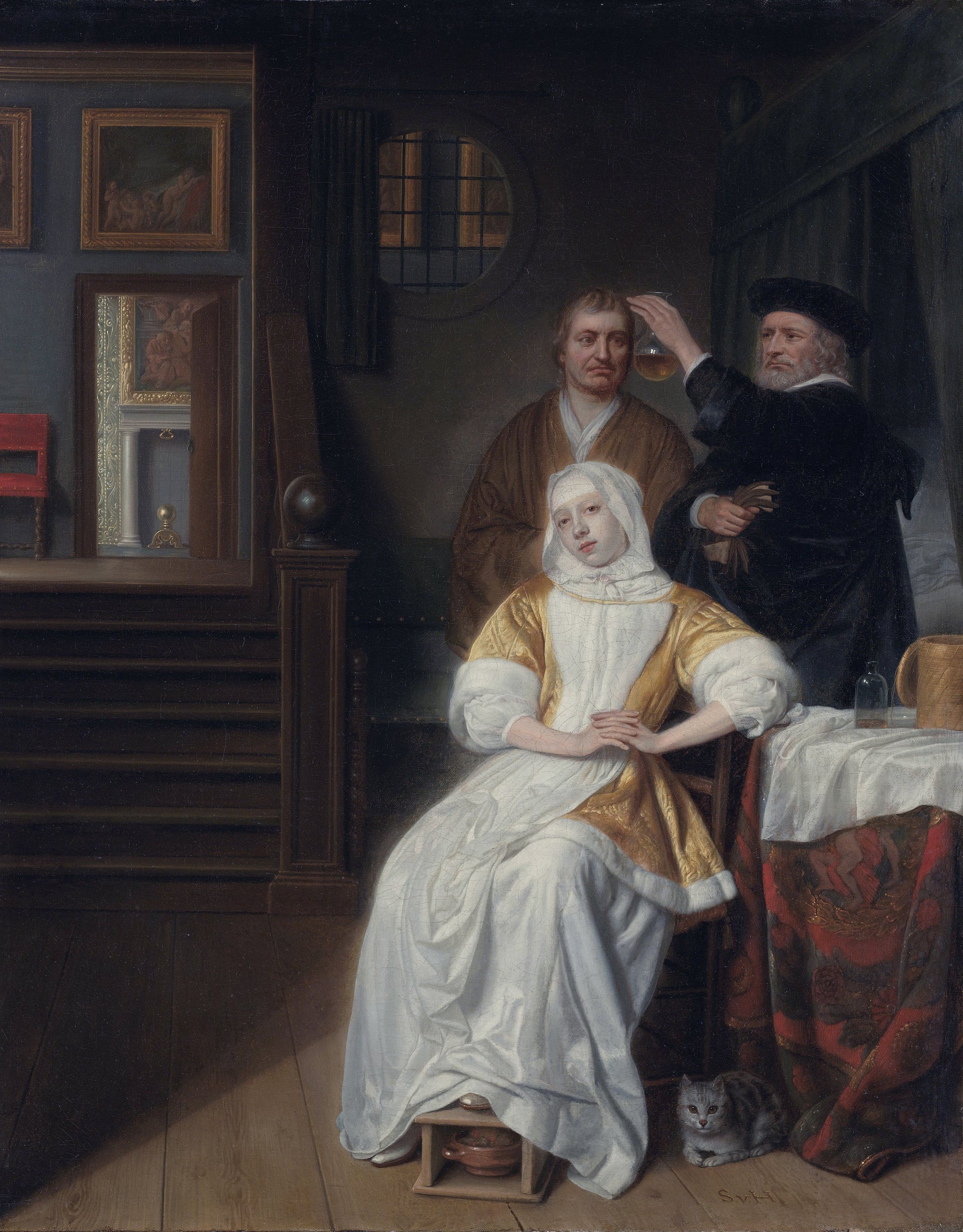 La dame anémique - Samuel van Hoogstraten image 1 reproduction réalisée par Alpha Reproduction