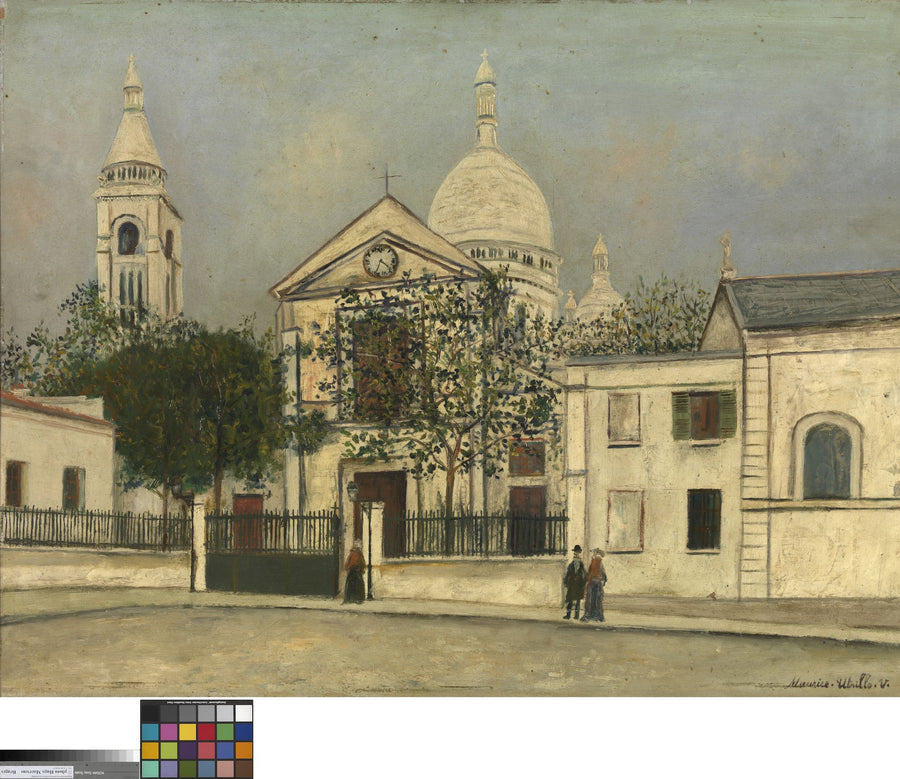 Église et Basilique du Sacré-Cœur à Montmartre (1912) - Maurice Utrillo