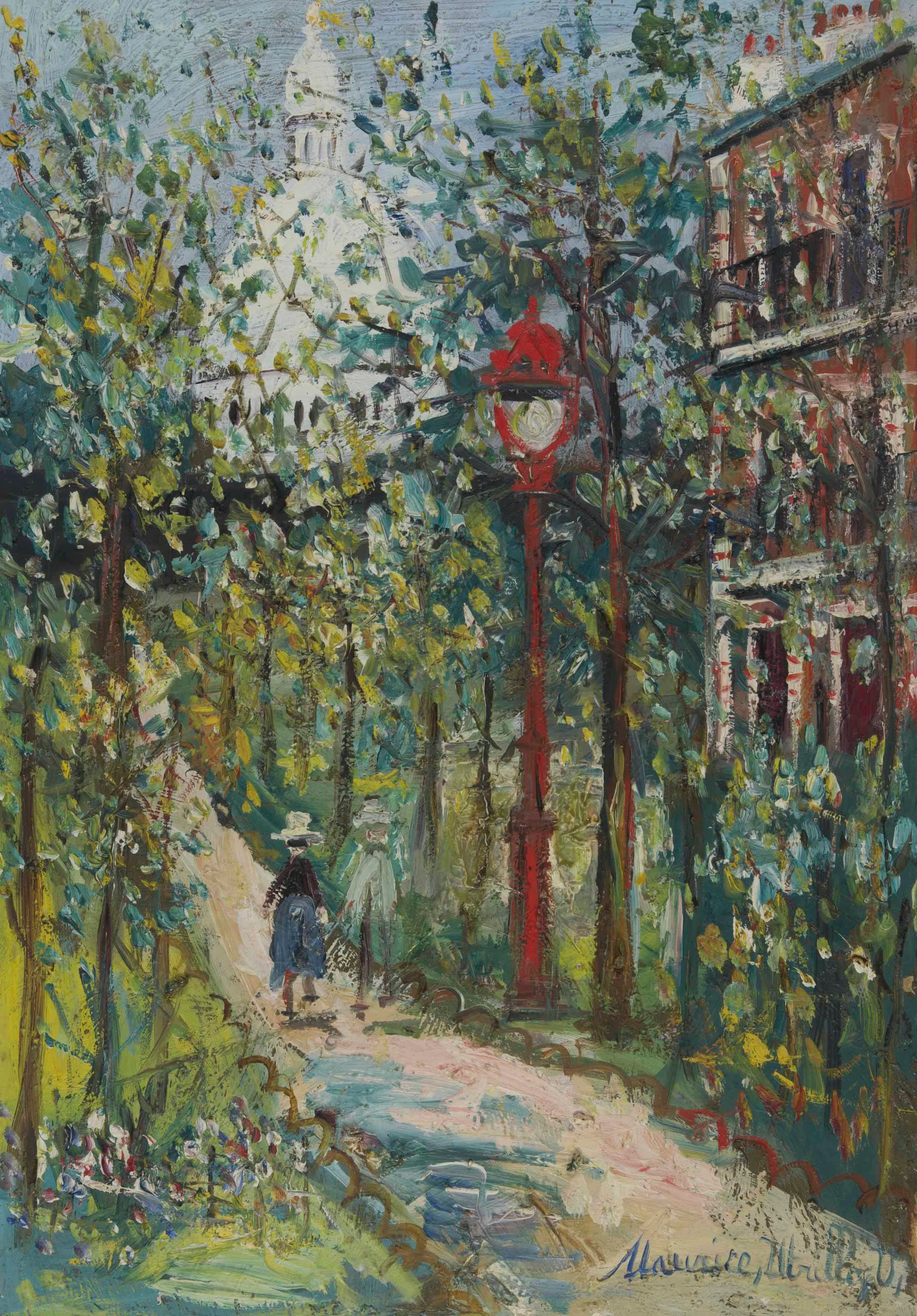 Square Saint-Pierre et Sacré-Coeur, Montmartre - Maurice Utrillo